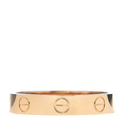 Cartier 18K Yellow Gold 3.5mm LOVE Wedding Band Ring 54 6.75 1 of 6