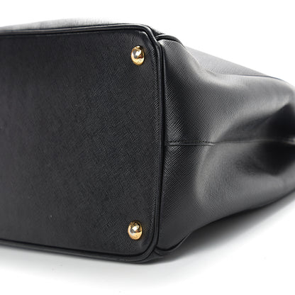 Prada Saffiano Large Galleria Double Zip Tote Black 9 of 10