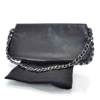 Chanel Leather Chain Pochette Black 3 of 9