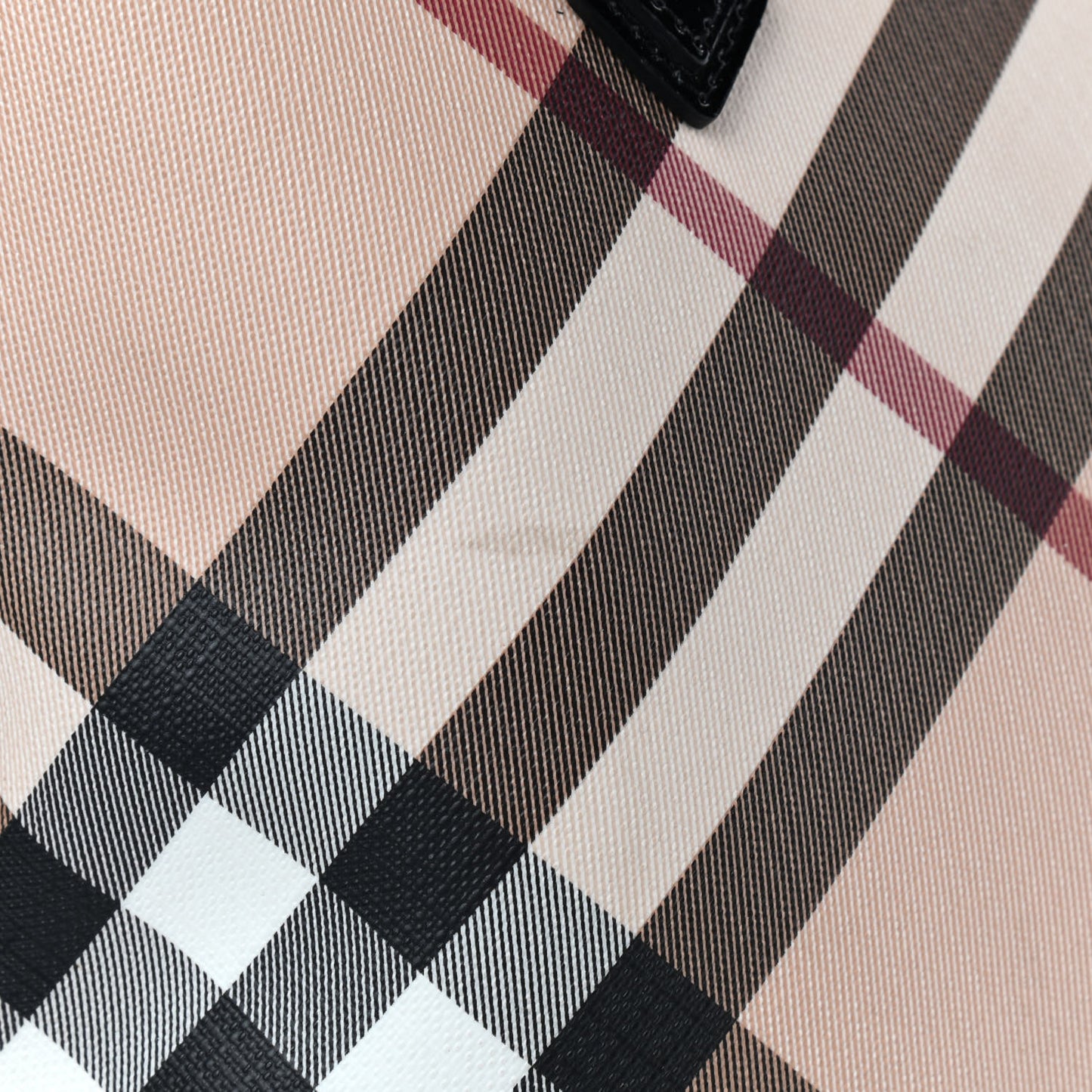 Supernova Check Tote Black