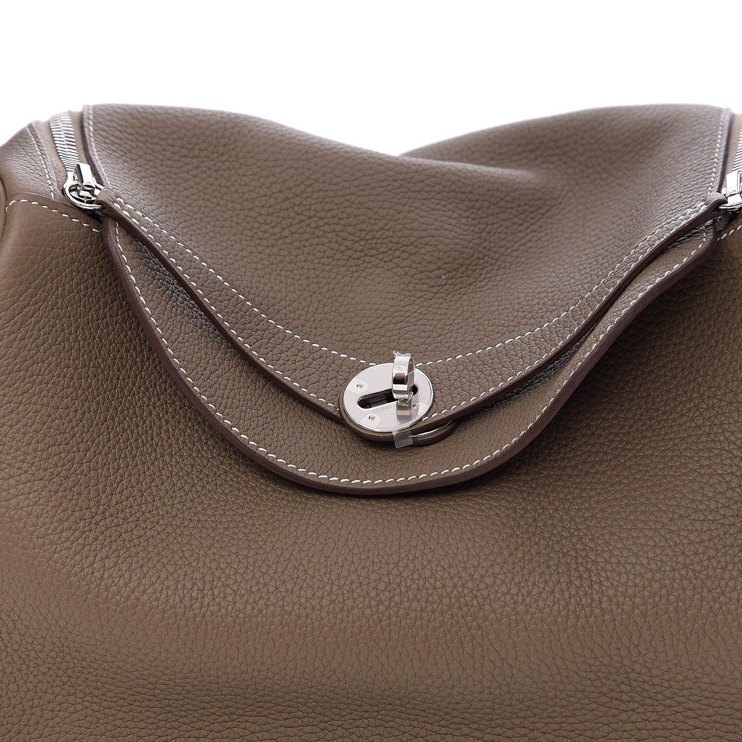 Hermes Taurillon Clemence Lindy 30 Etoupe 7 of 9