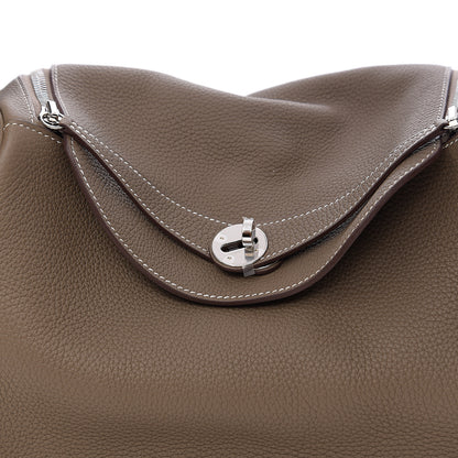 Hermes Taurillon Clemence Lindy 30 Etoupe 7 of 9