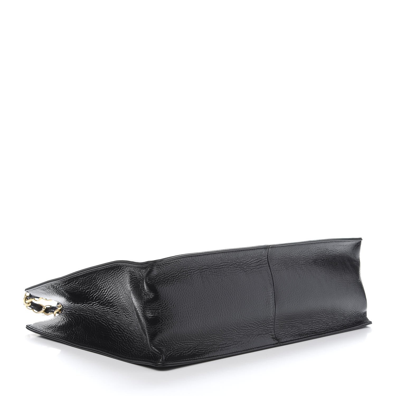 Chanel Shiny Aged Calfskin Shopping Bag Black 4 of 12