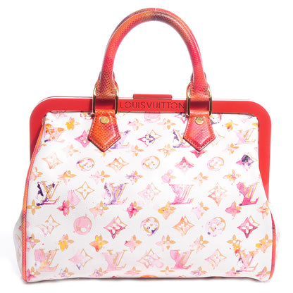 Louis Vuitton Watercolor Aquarelle Frame Speedy White 1 of 7