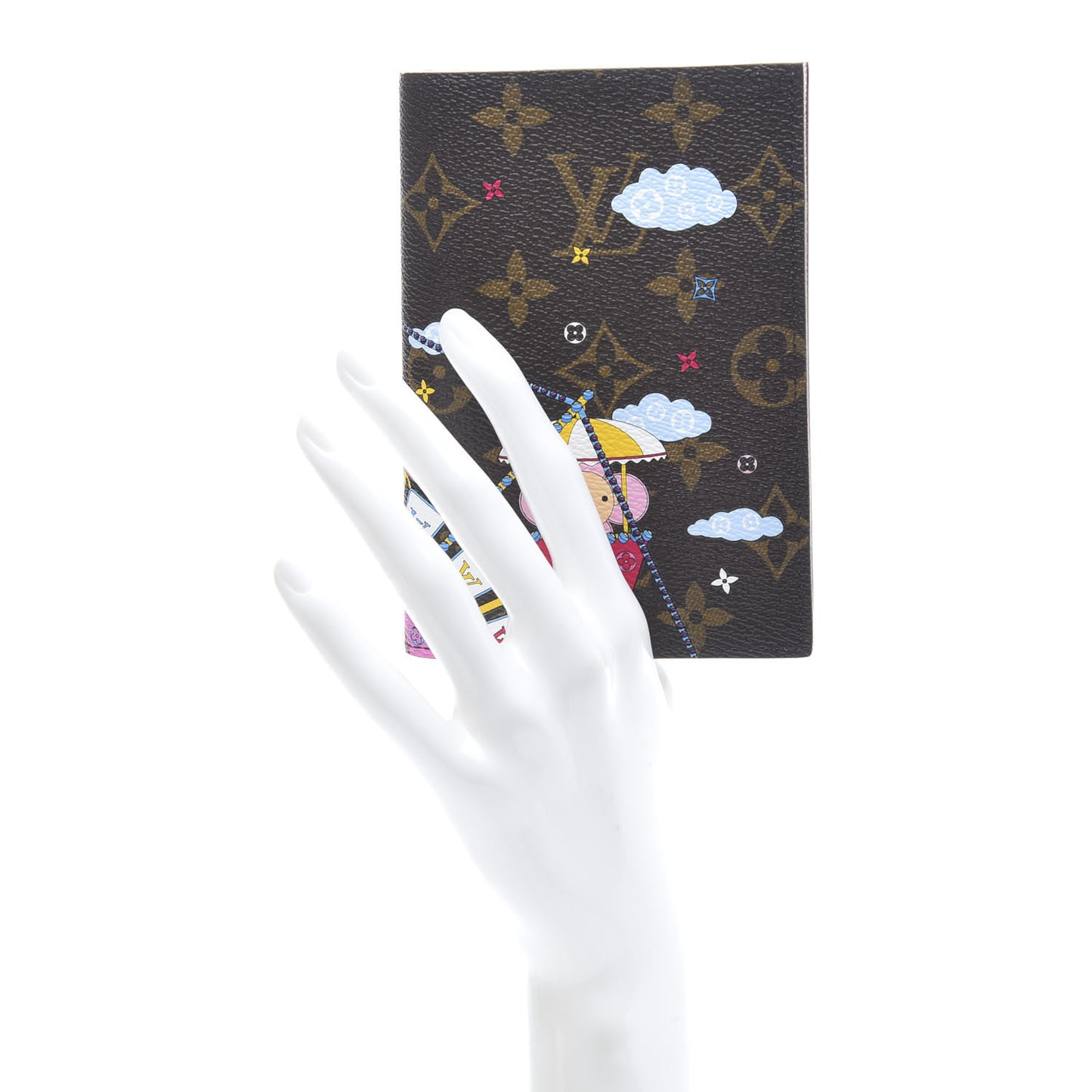 Monogram 2020 Christmas Animation Big Wheel Passport Cover Rose Ballerine