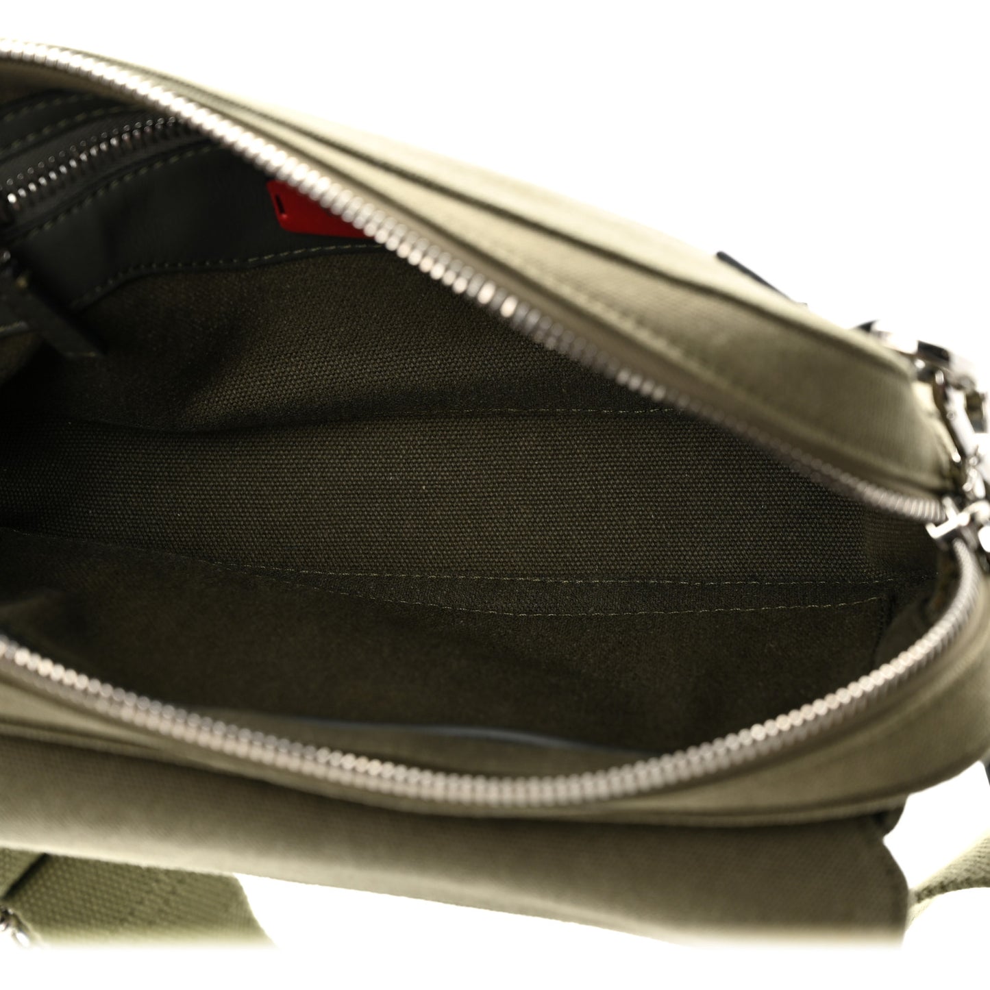 Canvas VLTN Print Rockstud Crossbody Olive