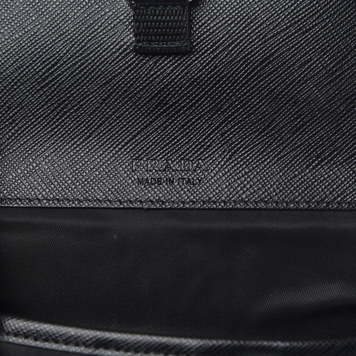 Prada Tessuto Nylon Saffiano Phone Case Crossbody Black 6 of 8