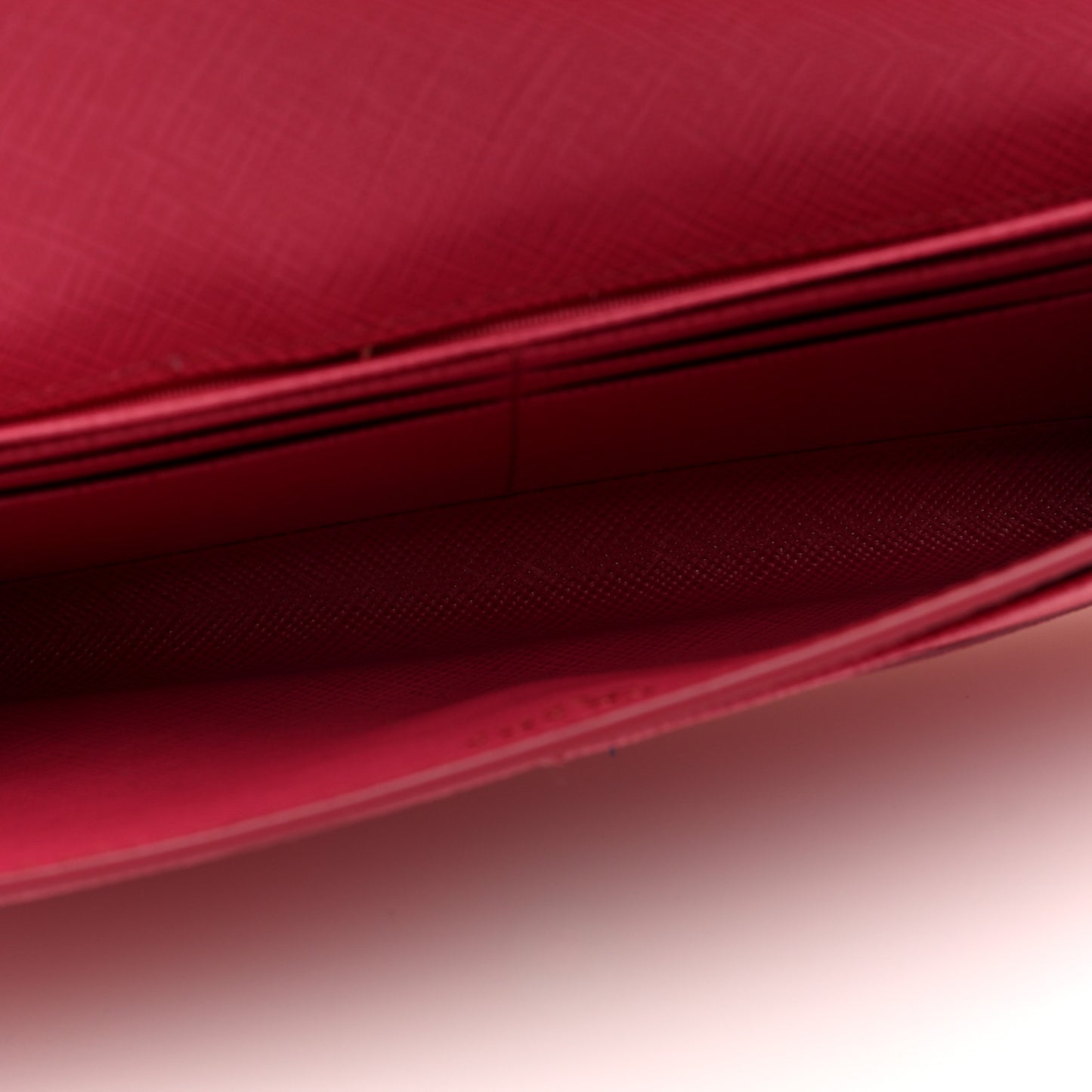 Saffiano Triangle Mini Crossbody Bag Peonia