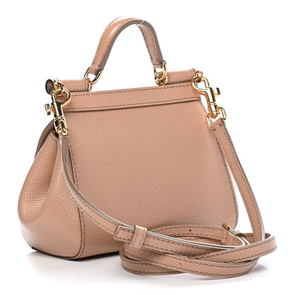 Dolce & Gabbana Dauphine Mini Miss Sicily Satchel Tortora Sand 2 of 7
