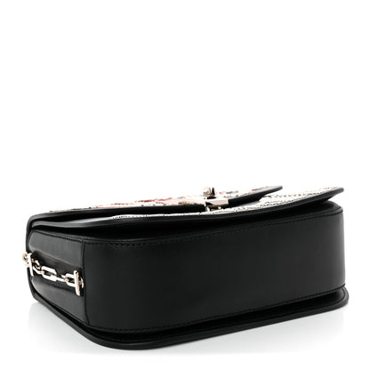 Valentino Garavani Vitello Loveblade Embellished Chain Flap Bag Black Multicolor 4 of 10