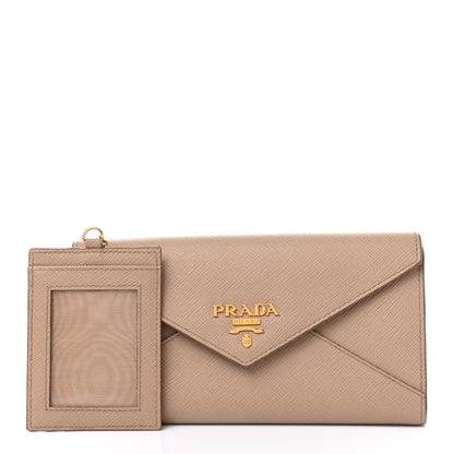 Prada Saffiano Envelope Wallet Cammeo 3 of 9
