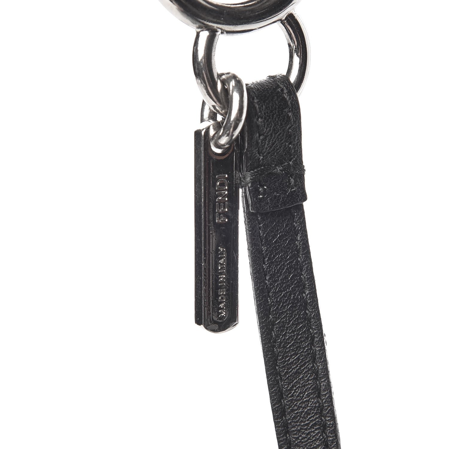 Fendi Mink Fox Fur QuTweet Birgami Bag Bug Charm Blue 4 of 4