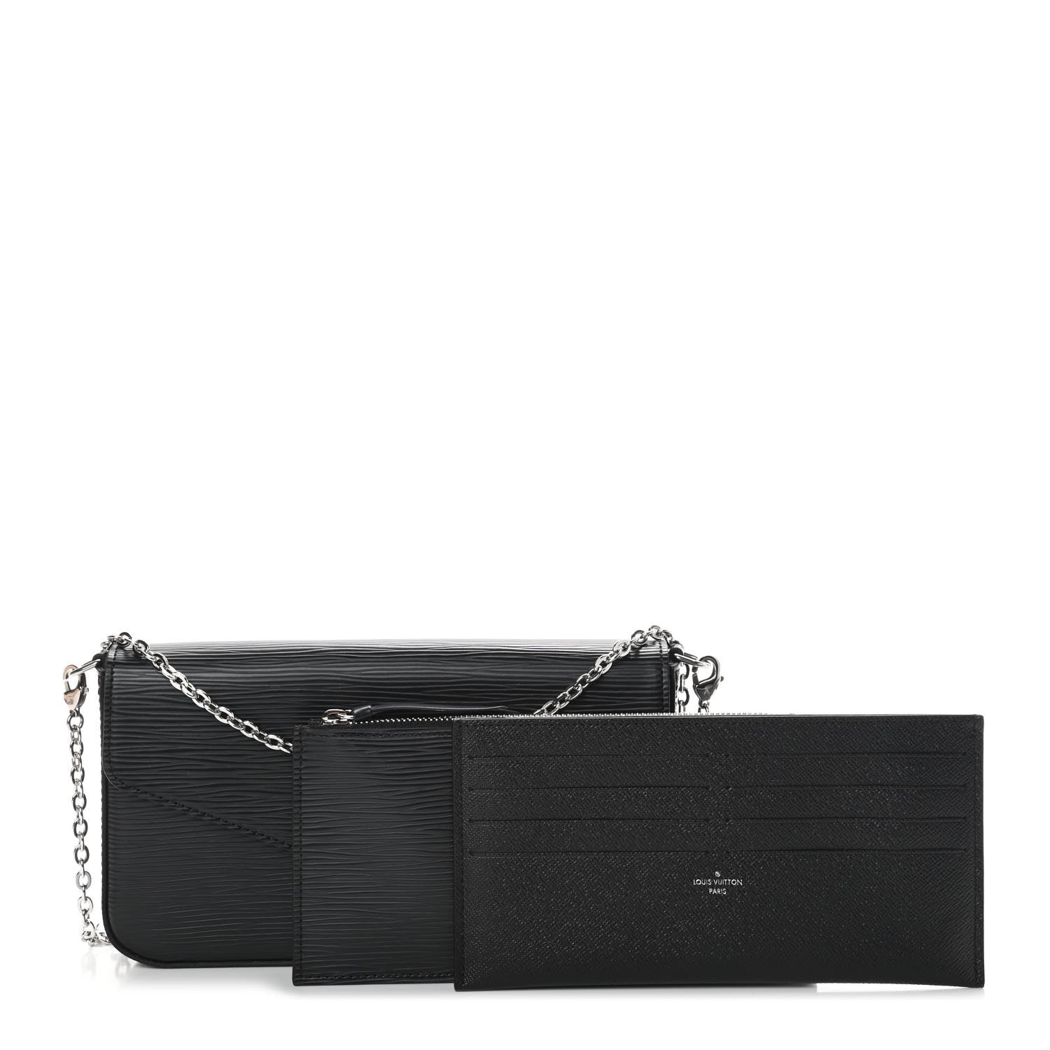 Louis Vuitton Epi Pochette Felicie Black 3 of 9