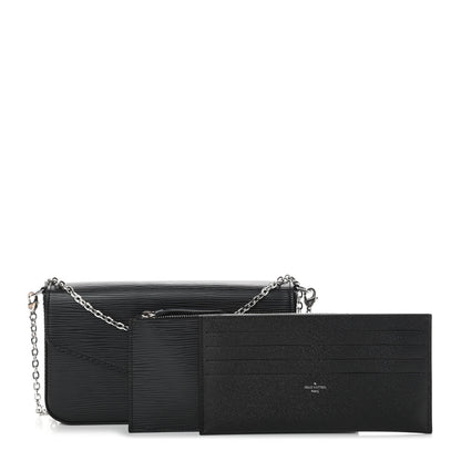 Louis Vuitton Epi Pochette Felicie Black 3 of 9