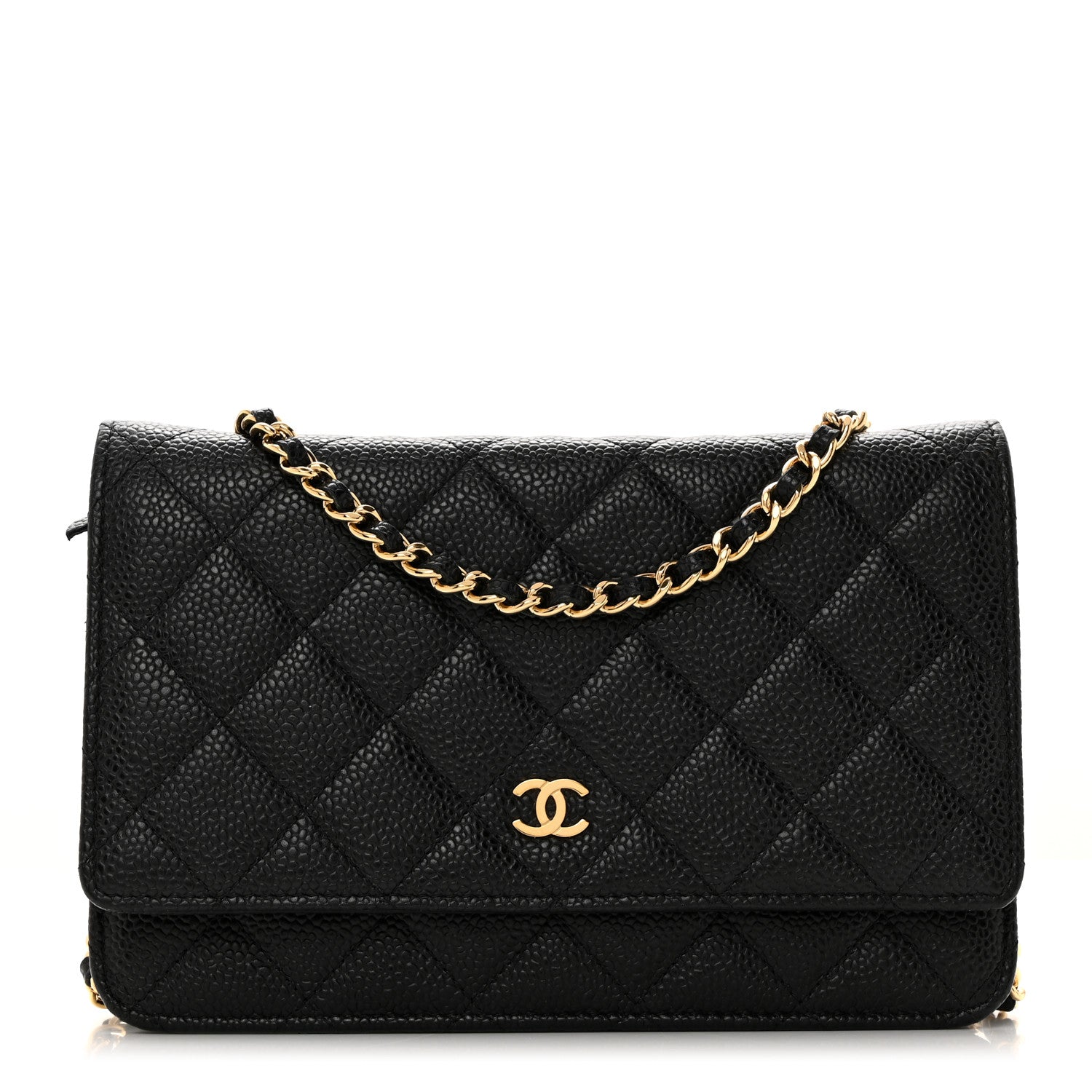 Chanel Caviar Quilted Wallet on Chain WOC Black 1 of 11