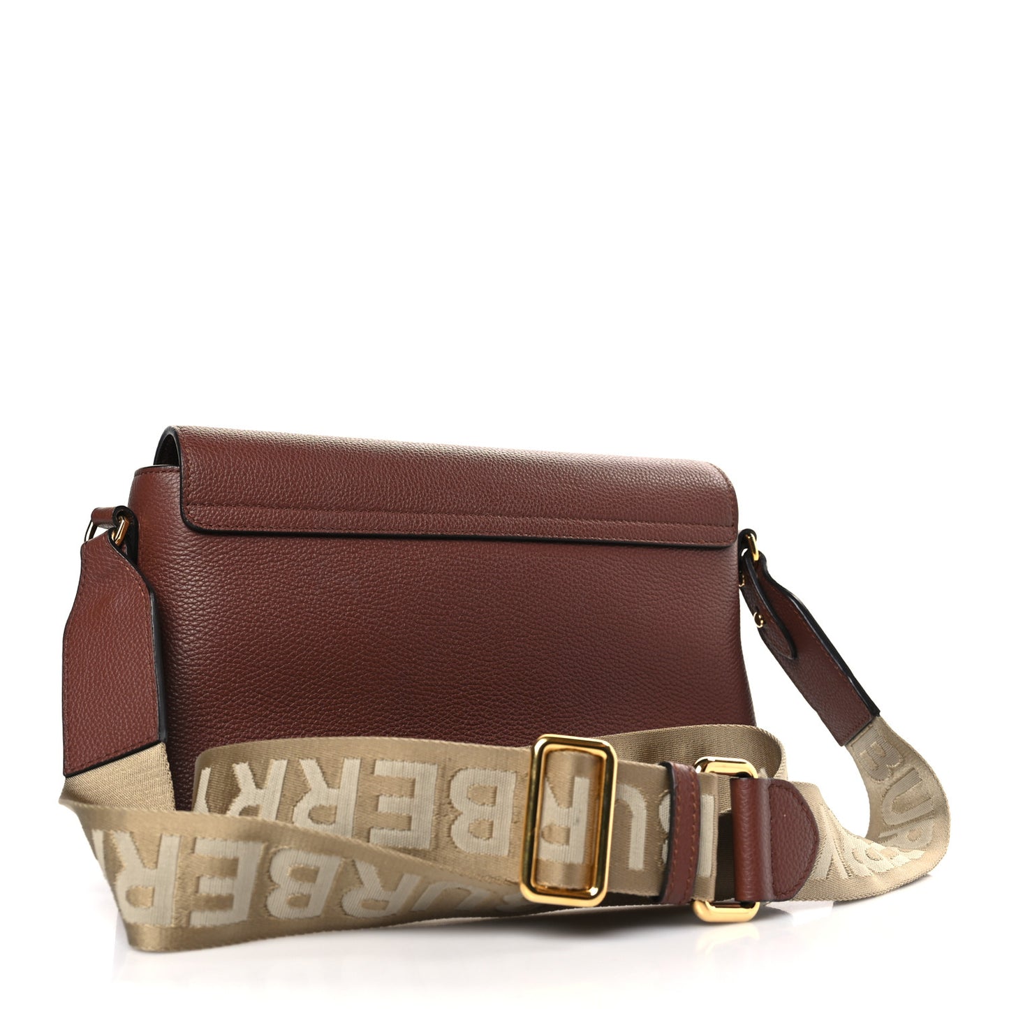Calfskin Vintage Check Note Crossbody Bag Tan