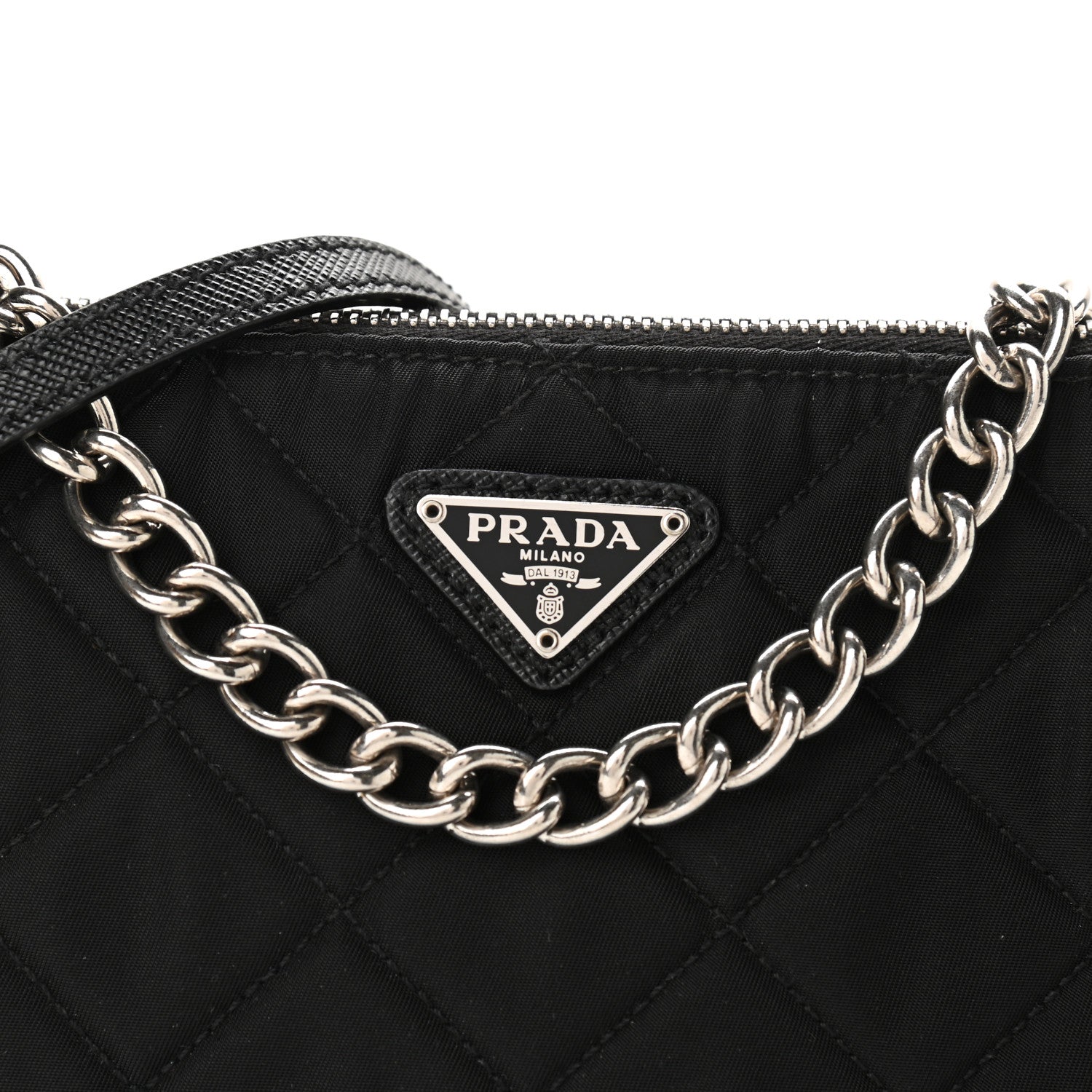 Prada Nylon Tessuto Impuntu Quilted Crossbody Bag Black 6 of 9
