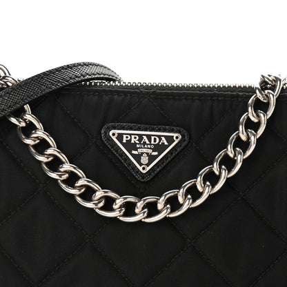Prada Nylon Tessuto Impuntu Quilted Crossbody Bag Black 6 of 9