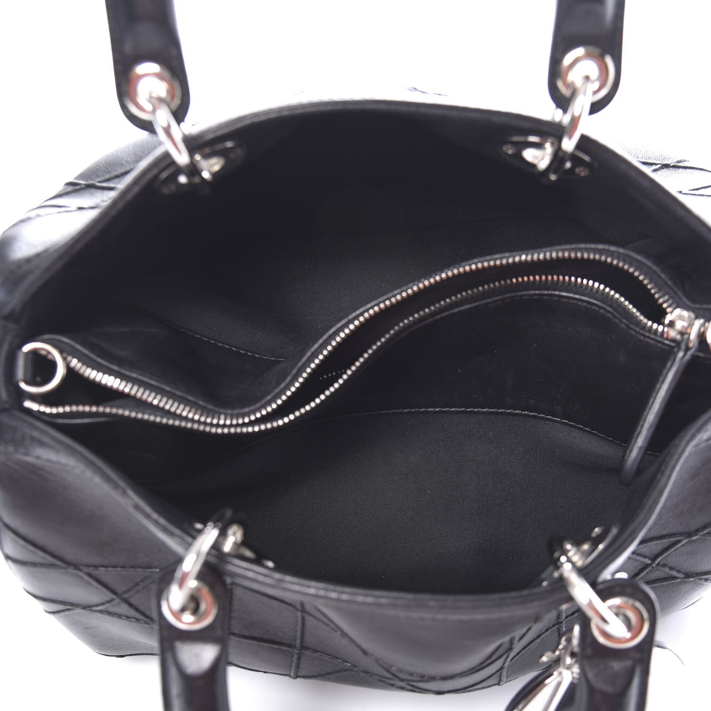 Lambskin Cannage Granville Polochon Black