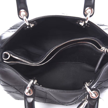 Christian Dior Lambskin Cannage Granville Polochon Black 5 of 12