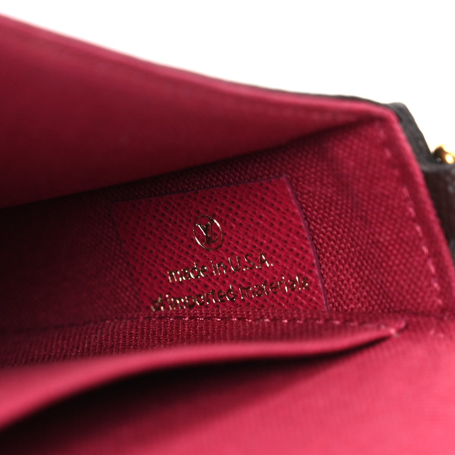Louis Vuitton Monogram Pochette Felicie Chain Wallet Fuchsia 7 of 11