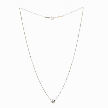 Tiffany 18K Yellow Gold Diamond .37ct Elsa Peretti Diamonds by the Yard Pendant Necklace 3 of 7