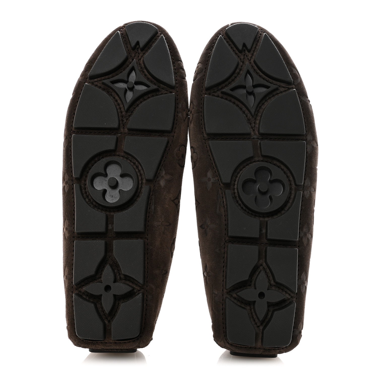 Louis Vuitton Suede Shearling Monogram Mens LV Driver Moccasin Loafers 8.5 6 of 8