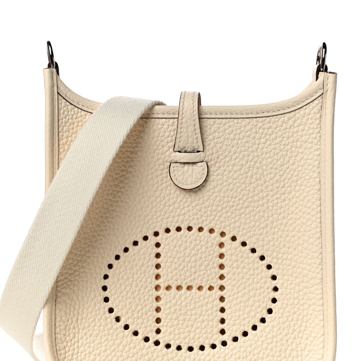 Hermes Taurillon Clemence Amazone Evelyne TPM Nata Craie 7 of 10