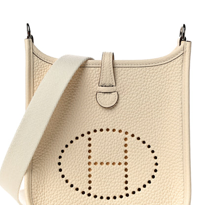 Hermes Taurillon Clemence Amazone Evelyne TPM Nata Craie 7 of 10