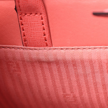 Fendi Vitello Elite Flamingo Petite 2Jours Tote Rosa Exstasy 8 of 17