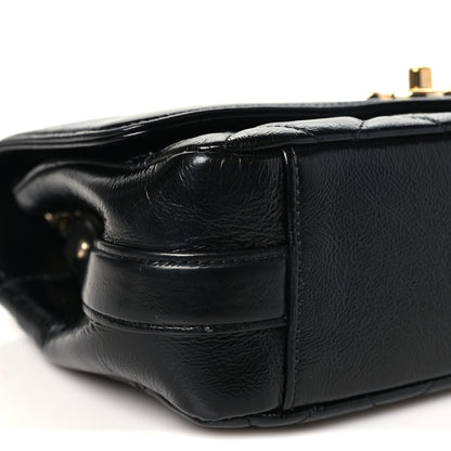 Chanel Crumpled Glazed Lambskin Quilted Small Flap Black 9 of 10