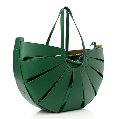 Bottega Veneta French Calfskin Large Shell Bag Racing Green 2 of 9