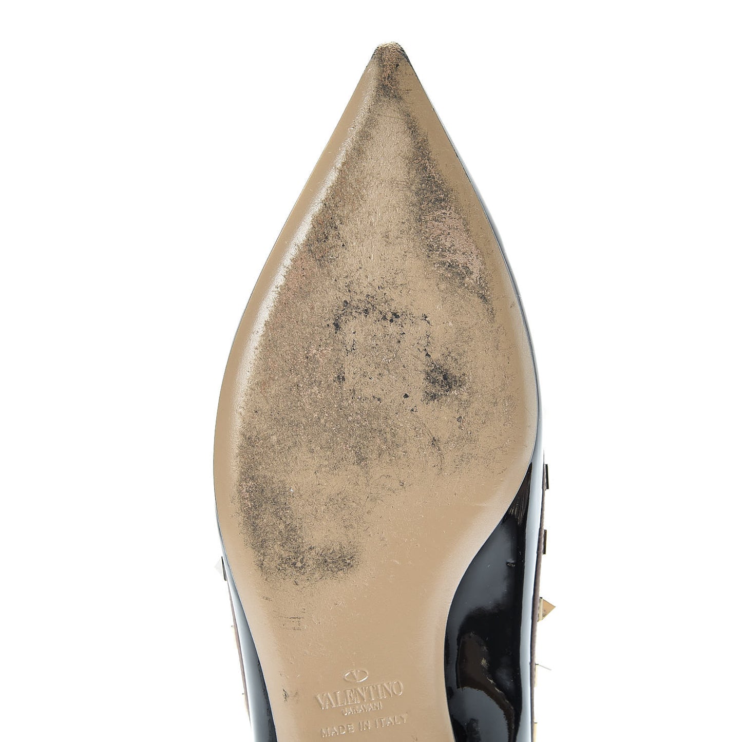 Patent Rockstud Ballerina Flats 41 Black Poudre