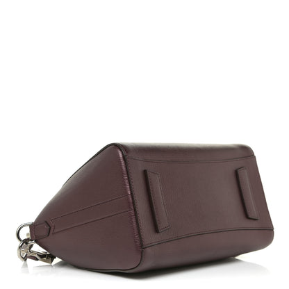Givenchy Metallic Sugar Goatskin Small Antigona Oxblood 4 of 14