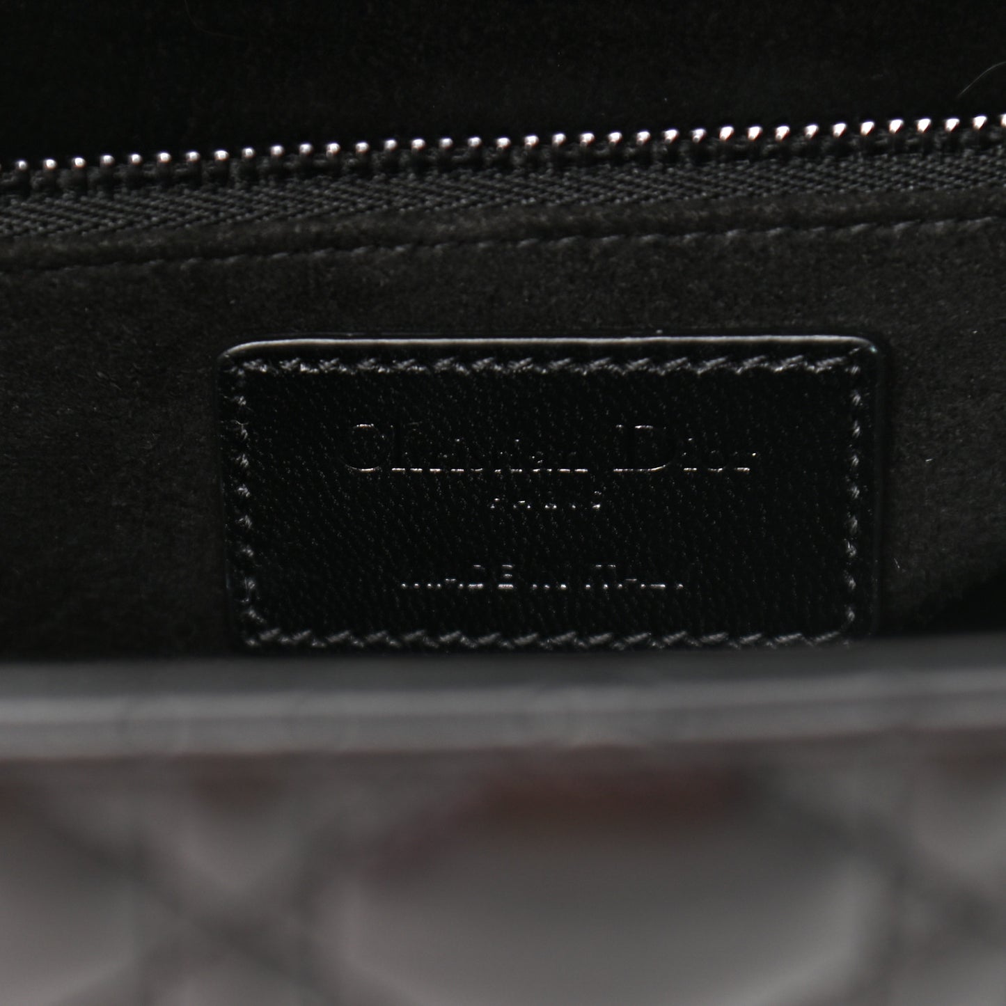 Lambskin Cannage Medium Lady Dior Black