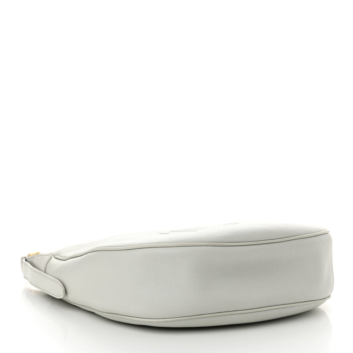 Supple Calfskin Cuir Triomphe Heloise Shoulder Bag Light Stone