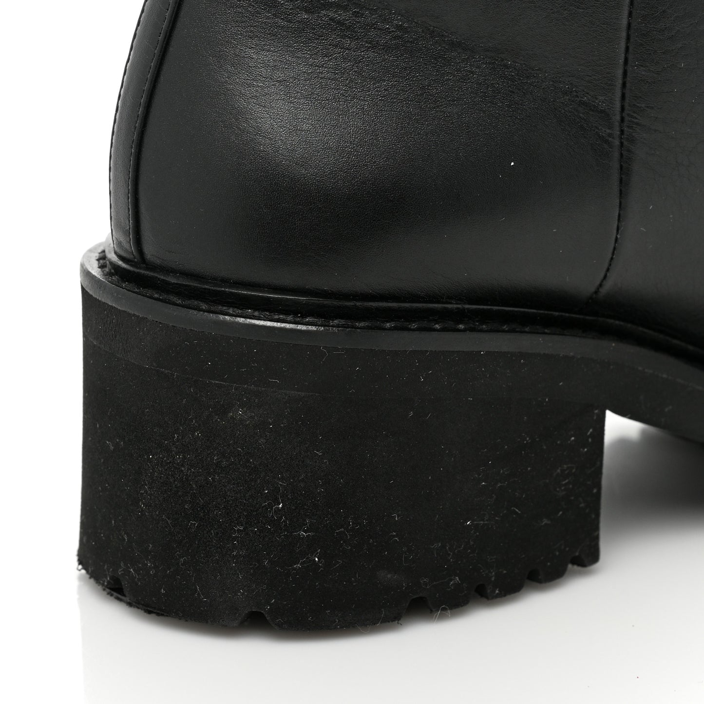 Calfskin CC Ankle Boots 37.5 Black