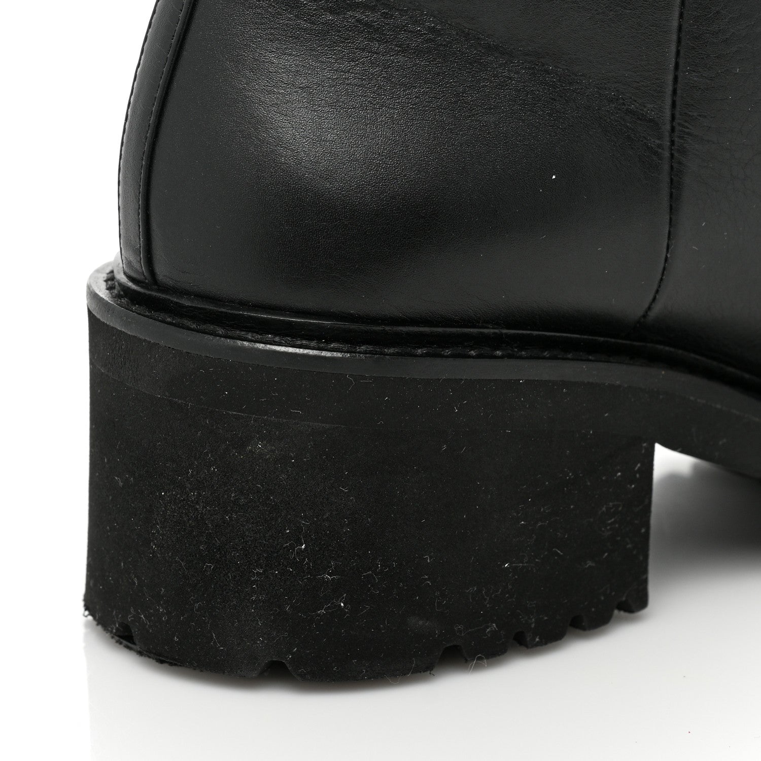 Chanel Calfskin CC Ankle Boots 37.5 Black 9 of 12