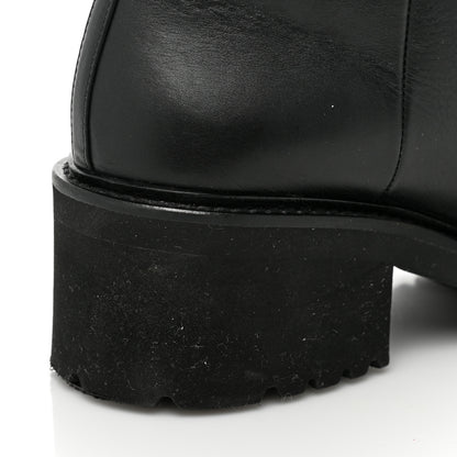 Chanel Calfskin CC Ankle Boots 37.5 Black 9 of 12