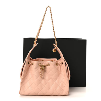 Chanel Caviar Quilted Small Chanel 25 Handbag Light Pink 11 of 11