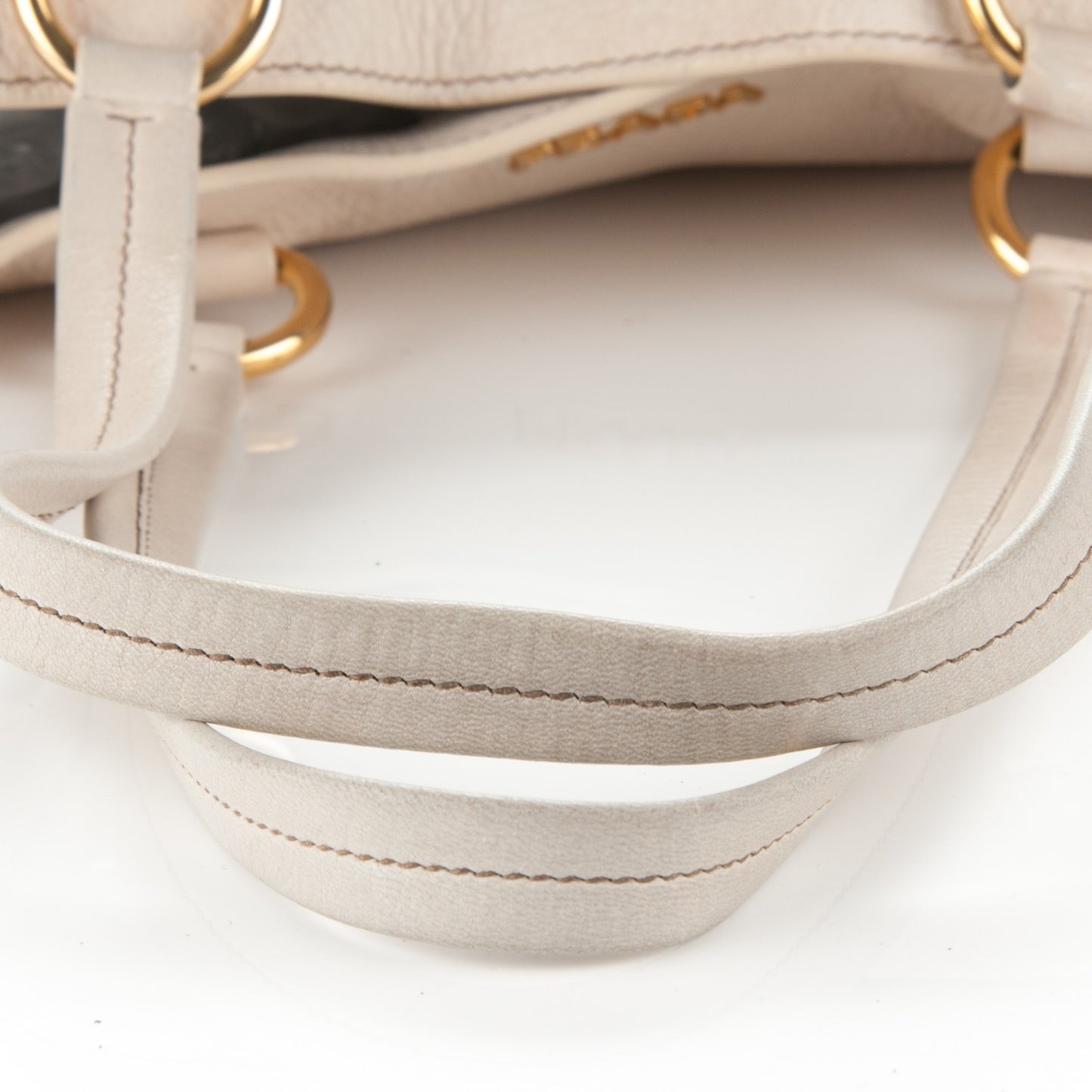 Cervo Deerskin Zip Tote Talco