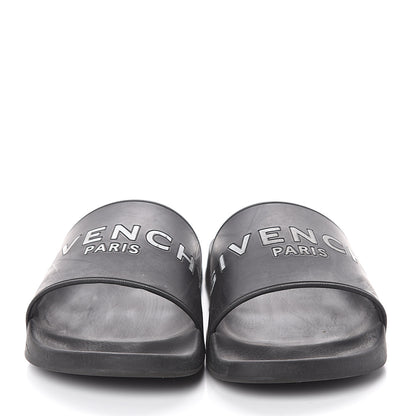 Givenchy Rubber Logo Pool Slide Sandals 12 Black 2 of 6