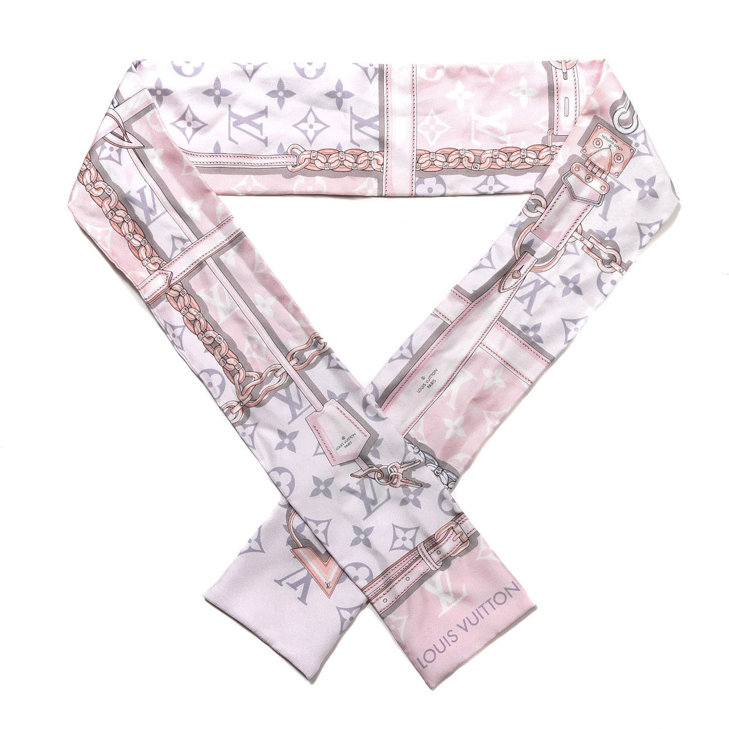 Silk Monogram Confidential Bandeau Light Pink