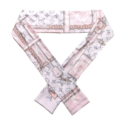 Louis Vuitton Silk Monogram Confidential Bandeau Light Pink 1 of 3