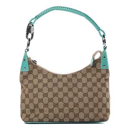 Gucci Monogram Classic Ring Hobo Turquoise 1 of 17