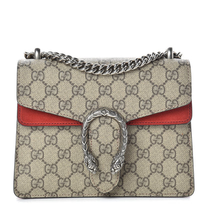 Gucci GG Supreme Monogram Mini Dionysus Shoulder Bag Hibiscus Red 1 of 13