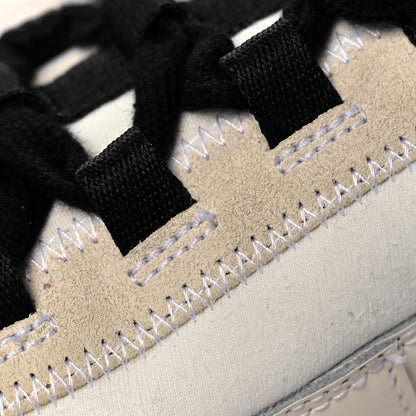 Chanel Velvet Calfskin Mixed Fibers CC Sneakers 39.5 Ivory Black 10 of 11
