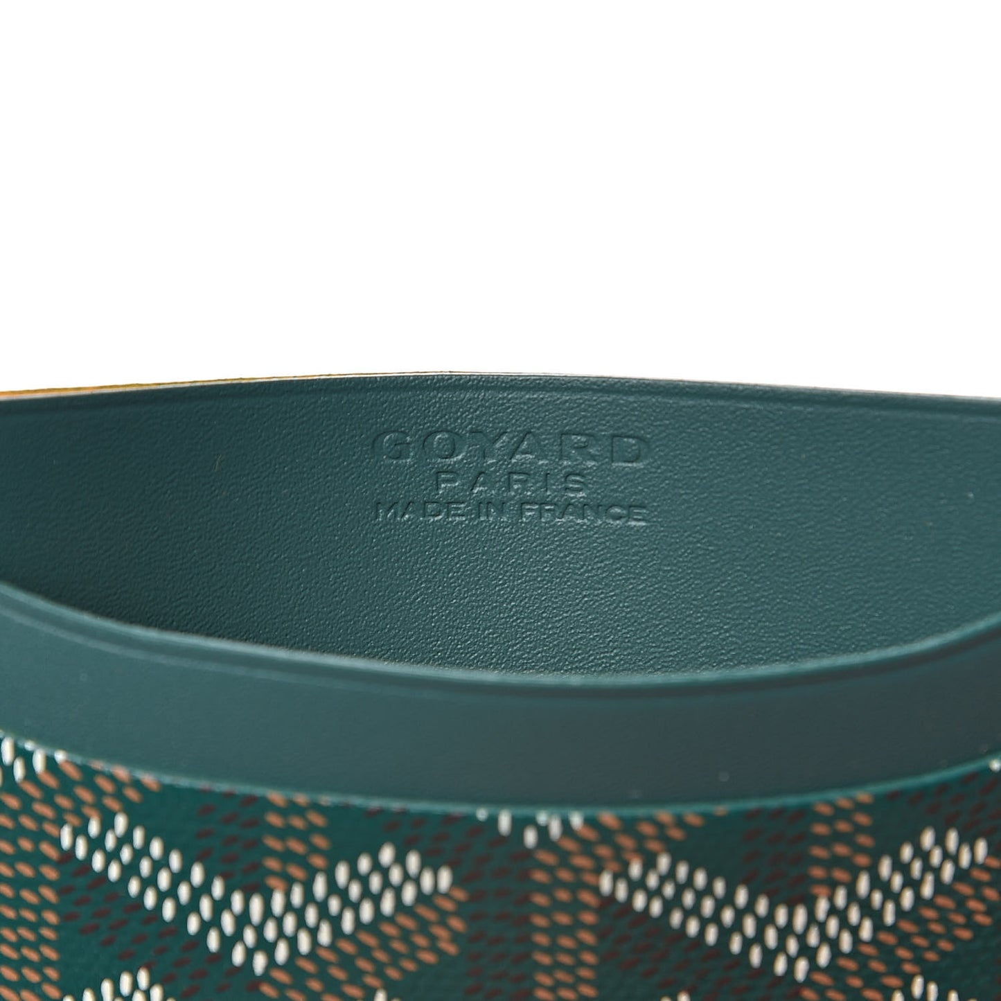Goyardine Saint Sulpice Card Holder Green