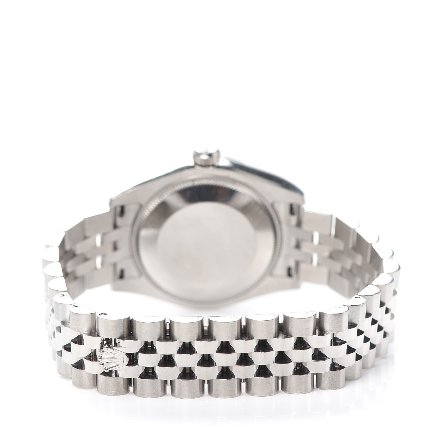 Rolex Stainless Steel 18K White Gold Diamond Black Mother of Pearl 31mm Oyster Perpetual Datejust Watch 178274 4 of 8