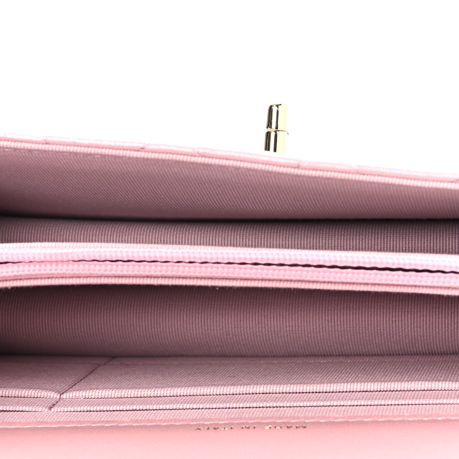 Chanel Pearly Lambskin Quilted Charms Wallet On Chain WOC Light Pink 5 of 12